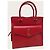 Saint Laurent Mini borsa tote Uptown monogramma rosso e oro - vista 3