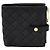 Bottega Veneta Black Intrecciato Zipper Folder Wallet