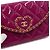 Wallet On Chain Chanel Borsa a Spalla e Borsa a Tracolla Heart Gold CC Chain Rosa - vista 9