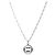 Gucci Collana a maglie rotonde argentate