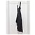 Alexander Mcqueen Asymmetrisches Denim-Midikleid Schwarz - Ansicht 2