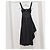 Alexander Mcqueen Asymmetrisches Denim-Midikleid Schwarz - Ansicht 3