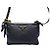 Double Prada Borsa a tracolla in nylon con doppia cerniera (Nuovo modello) Nero
