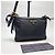 Double Prada Borsa a tracolla in nylon con doppia cerniera (Nuovo modello) Nero - vista 4