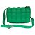 Bottega Veneta Bolsa de ombro e transversal Cassette em pele de cordeiro acolchoada Intrecciato Parakeet Verde - vista 2