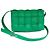 Bottega Veneta Bolsa de ombro e transversal Cassette em pele de cordeiro acolchoada Intrecciato Parakeet Verde - vista 8