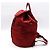 Prada Red Fabric Pocono Nylon Silver Triangle Logo Backpack - view 2