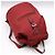 Prada Red Fabric Pocono Nylon Silver Triangle Logo Backpack - view 3