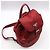 Prada Red Fabric Pocono Nylon Silver Triangle Logo Backpack - view 6
