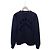 Louis Vuitton Strickpullover mit Rundhalsausschnitt und dunkelblauem Schriftzug-Logo