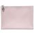 Hermès Sandalo Clutch Dipango Stamp Mauve Pale Evercolor Silver-Plated Bianco