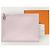 Hermès Sandalo Clutch Dipango Stamp Mauve Pale Evercolor Silver-Plated Bianco - vista 7