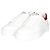 Prada Baskets en cuir blanc