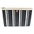 Thom Browne Navy Pebble Grain Leather Stripe Medium Document Holder Clutch Blue