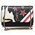 Saint Laurent Borsa a tracolla Kate Small in pelle di vitello nera con patchwork e catena dorata Rockstar Nero - vista 2