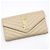 Saint Laurent Langer Geldbeutel Monogramm Matelassé Caviar Beige Gold Braun - Ansicht 3