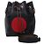 Fendi Borsa a tracolla bucket Montrezzo FF Logo Nero