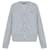 Acne Studios Face Patch Wollstrickjacke Grau Silber  - Ansicht 1
