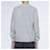 Acne Studios Face Patch Wollstrickjacke Grau Silber  - Ansicht 4