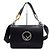 Fendi Borsa Tote e Borsa a Spalla in pelle di vitello nera con logo FF Can Eye Nero