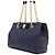 Salvatore Ferragamo Melike Chain Shoulder Bag mit goldfarbenem Logo Navy Blau - Ansicht 2
