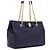 Salvatore Ferragamo Melike Chain Shoulder Bag mit goldfarbenem Logo Navy Blau - Ansicht 3