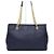 Salvatore Ferragamo Melike Chain Shoulder Bag mit goldfarbenem Logo Navy Blau - Ansicht 4