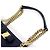 Salvatore Ferragamo Melike Chain Shoulder Bag mit goldfarbenem Logo Navy Blau - Ansicht 9