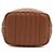 Burberry Bolsa Bucket acolchoada em couro Marrom Maple com corrente dourada - vista 6