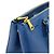 Prada Borsa Tote Blue Leather Saffiano Lux Double Zip - vista 10