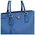 Prada Borsa Tote Blue Leather Saffiano Lux Double Zip - vista 9