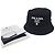 Prada Cappello bucket in cotone con logo ricamato Argento