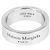 Maison Martin Margiela Anello in argento con logo inciso - vista 3