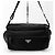 Saffiano Prada Borsa Biker Large Marsupio a tracolla Nero - vista 3