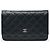 Wallet On Chain Chanel Portafoglio Caviar on Chain Black Silver Series Nero - vista 2