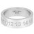 Maison Martin Margiela Engraved Numbering Logo Silver Ring Silvery - view 3