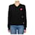 Comme Des Garcons Strickpullover für Damen Double Red Patch AZ Blau  - Ansicht 2