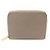 Céline Cartera compacta con cremallera en piel de becerro granulada gris pebble Castaño
