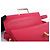 Saint Laurent Borsa a tracolla Sac Loulou in pelle rosa - vista 15