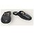 Gucci Mocassino in pelle nero con mors GG - vista 4