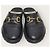 Gucci Mocassino in pelle nero con mors GG - vista 6