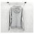 Thom Browne Felpa con cappuccio e zip in jacquard a quadri Argento - vista 2