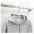 Thom Browne Felpa con cappuccio e zip in jacquard a quadri Argento - vista 3