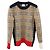 Burberry Maglia in jacquard di lana beige Multicolore