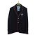 Gucci Navy-Blazer mit gestickter gg GG Logo-Borte Blau