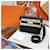 Hermès Borsa Messenger Kelly Togo PM Nera con Palladio Nero - vista 11