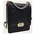 Borsa Chanel serie Boy in caviar nero e oro champagne - vista 3