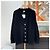 Hermès Wollstrickjacke mit Knöpfen für Damen schwarz - Ansicht 2