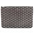 Goyard Clutch Black Tan Castaño