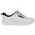 Chanel CC Logo Tennis Leder Schnürsneaker Weiß - Ansicht 2